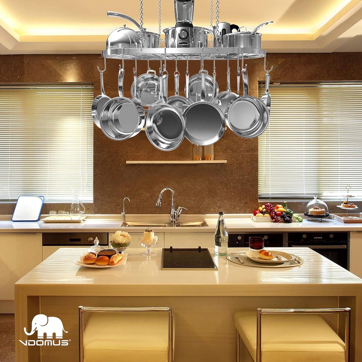 Pannenrek pannenplank rack organizer \ Opbergrek