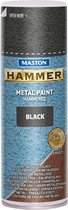 Maston Hammer - metaalverf - zwart - hamerslag - spuitlak - 400 ml