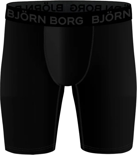 Lot de 2 caleçons homme Bjorn Borg - Performance - Jambe longue - - M - Zwart