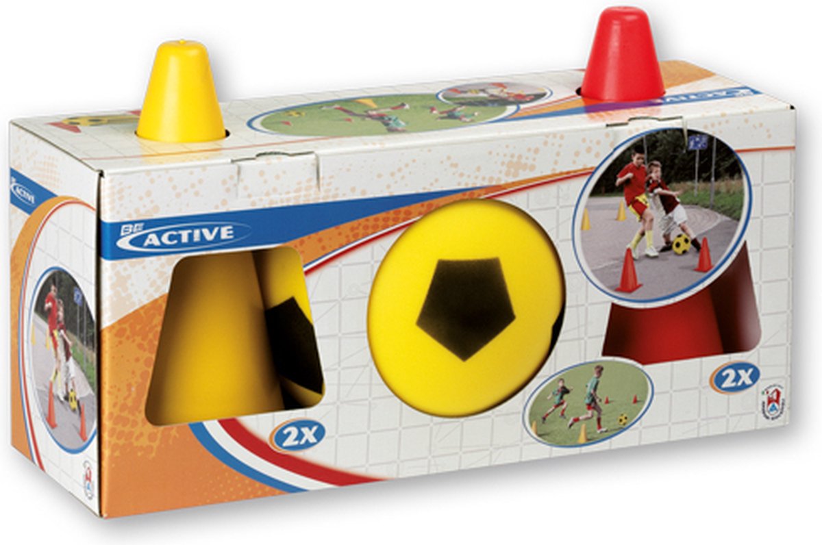 Soft Voetbal met 4 Pionnen