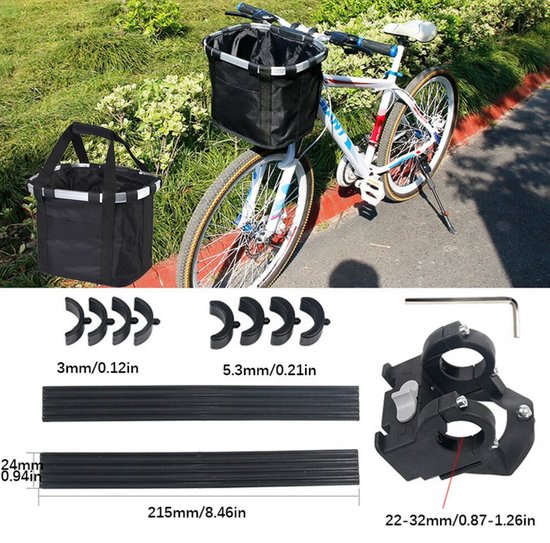 Panier à vélo Panier de Guidon Panier de Rangement pour Guidon de vélo