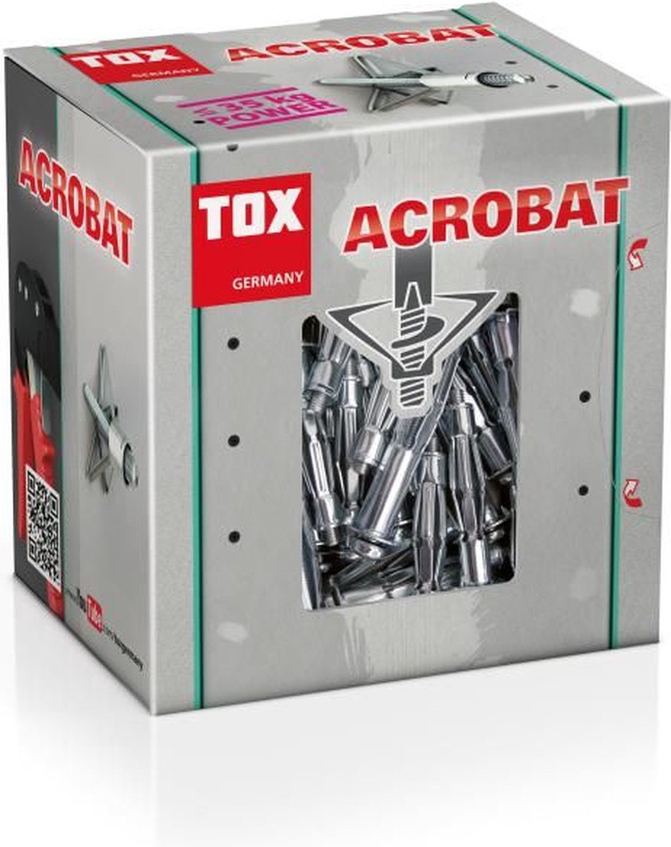 TOX Acrobat 50 stuk(s) Schroef- & muurplugset 37 mm