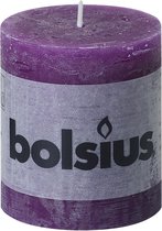 Bolsius Rustieke Stompkaars - 80/68 - Paars - 1 Stuk