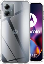 Hoesje geschikt voor Motorola Moto G54 - Shockproof Transparant Back Cover Case