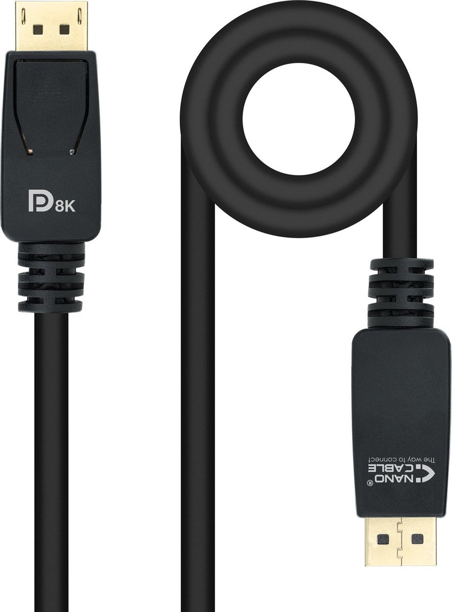 DisplayPort Cable NANOCABLE HDR 8K Ultra HD Black