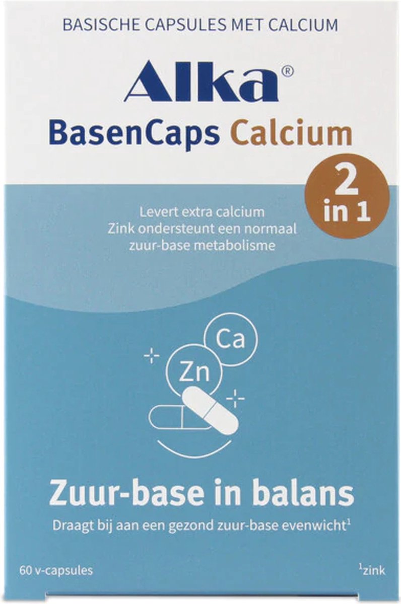 Goedkoopste Alka BasenCaps Calcium Basische Capsules met Calcium - 60 Caps