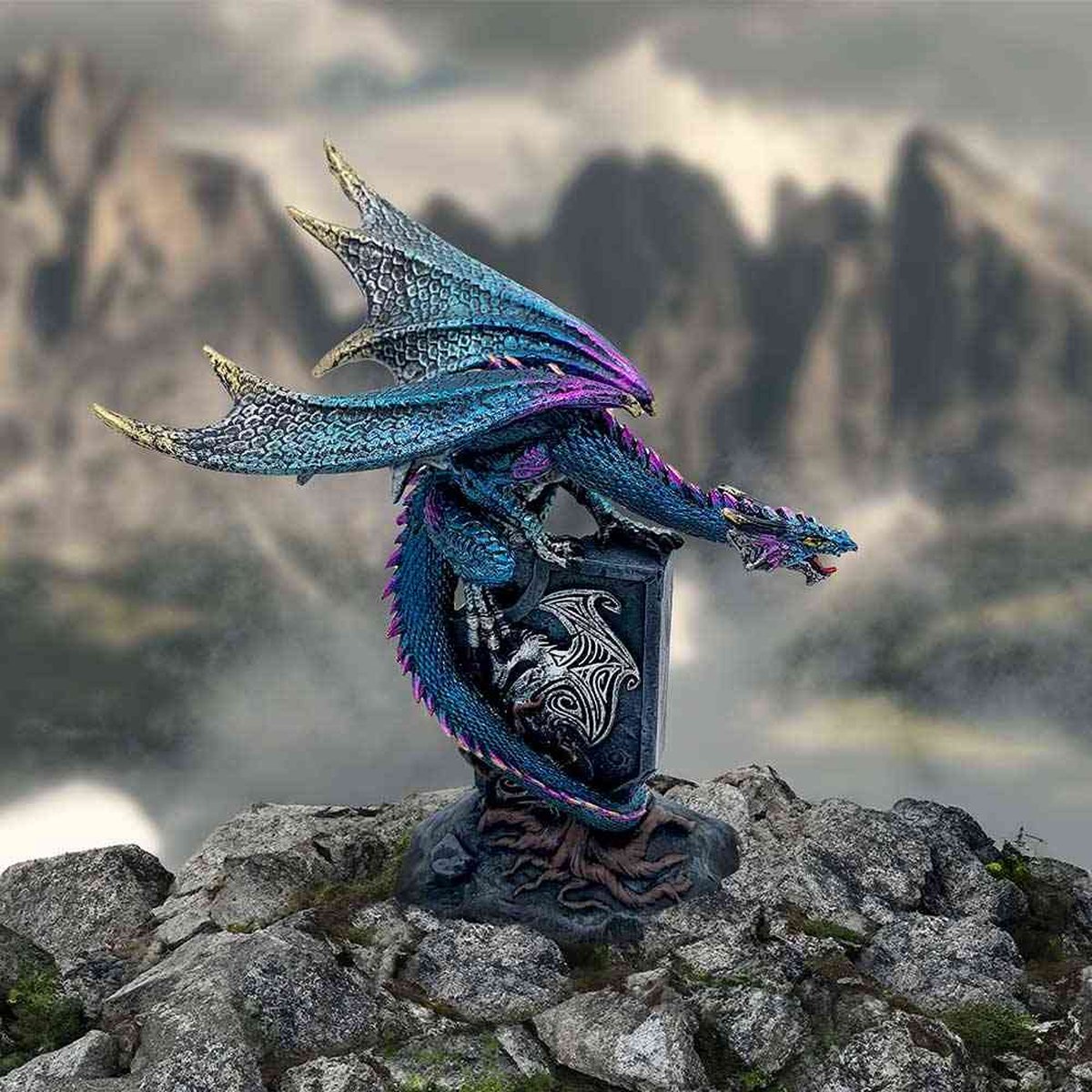 Nemesis Now - Draconic Sigil 17.5cm Beeld/figuur - Draak - Multicolours