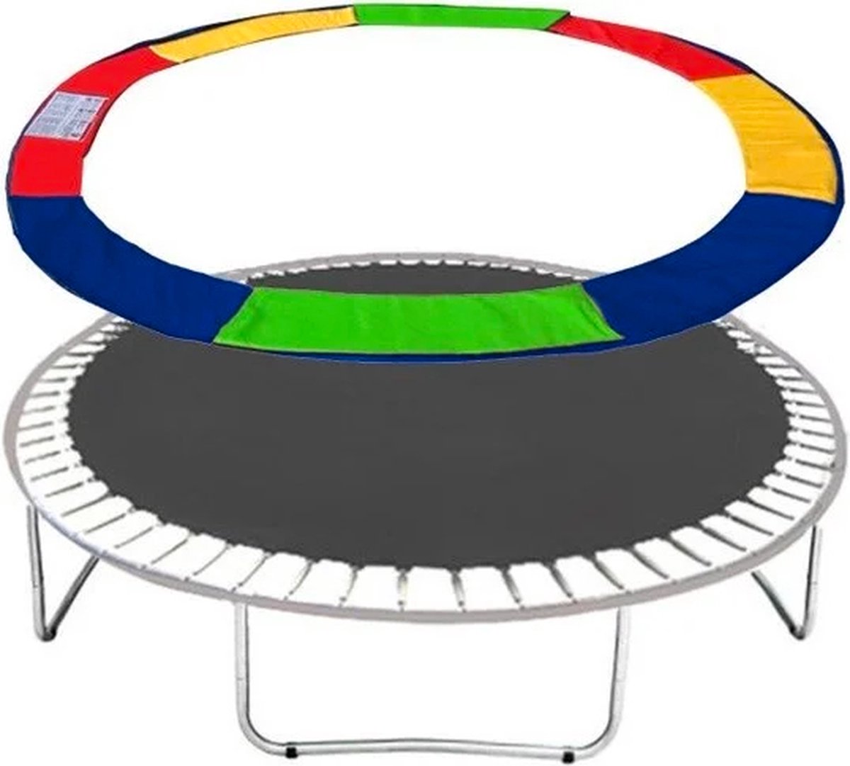 Viking Sports - Trampoline rand - 366 cm - pvc - rood geel blauw groen