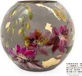 Design vaas Devine - Fidrio HANDPAINTED - glas, mondgeblazen bloemenvaas - diameter 40 cm