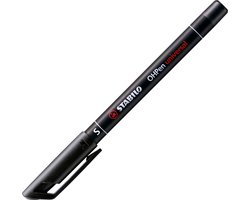 STABILO OHPen - Permanent - Superfine 0,4 mm - Zwart - per stuk