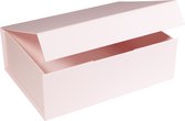 Magneetdoos geschenkdoos - Luxe Giftbox, 28x21x9 cm ROZE (5 stuks)