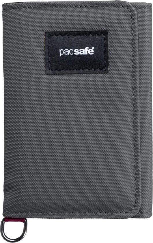 Pacsafe Portemonnee - Pasjeshouder - RFID-beveiligd - Scanvak - Recycled polyester - Lichtgewicht - Veelzijdig - 11.5 x 8 cm - Grijs