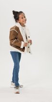 Sissy-Boy - Bruine faux lammy jas met reverskraag