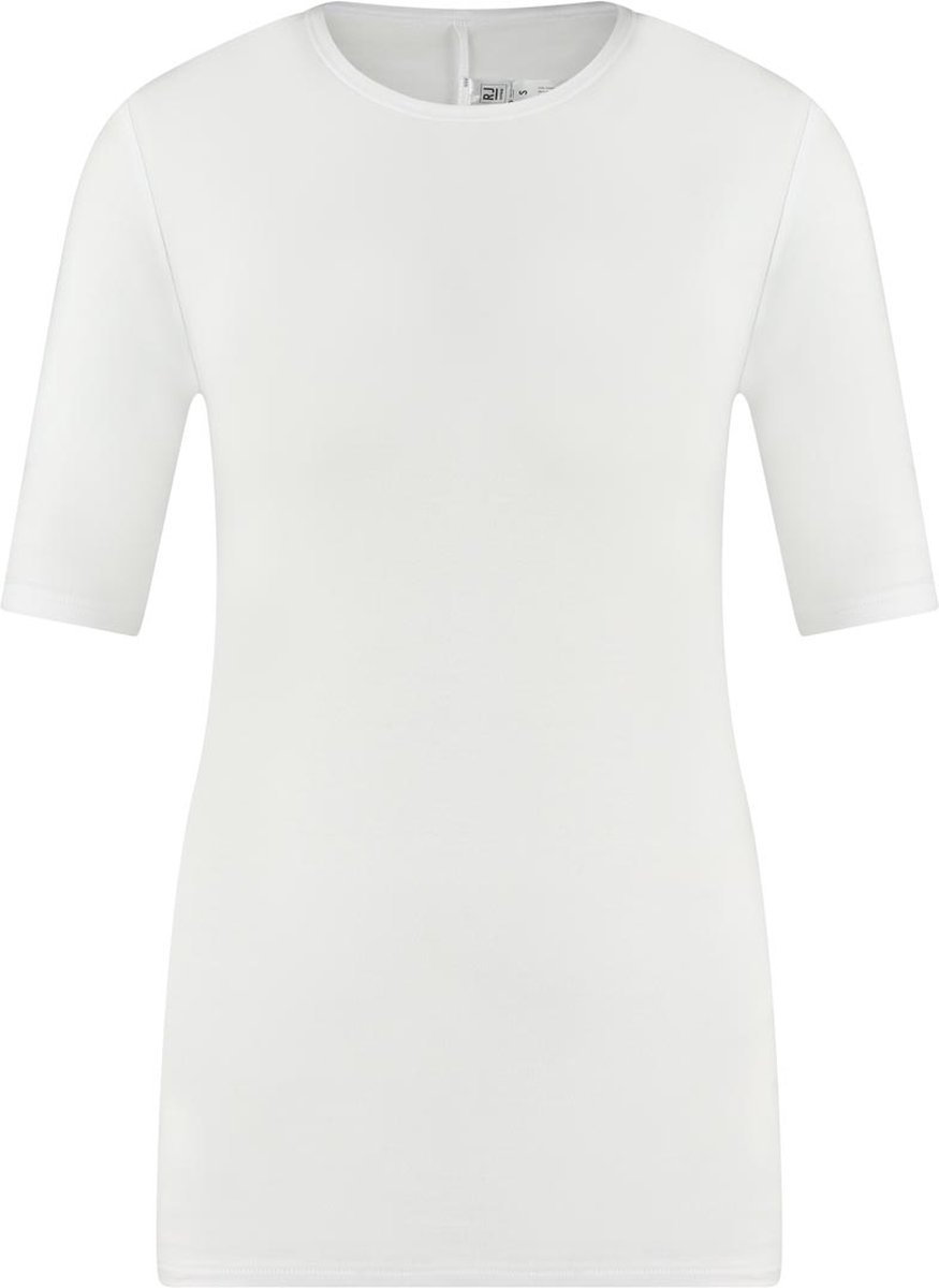 RJ Bodywear - Allure Stays Fresh - Dames Shirt Halve Mouw Ronde Hals - Wit - L
