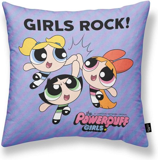 Kussenhoes Powerpuff Girls Girls Rock A Lila 45 x 45 cm