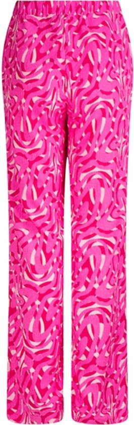 Lofty Manner Broek Trouser Madow Pd35 312 Pink Swirl Print Dames Maat - L