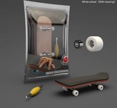 Vinger Skateboard | Fingerboard | Mini Skateboard | Skateboard Kan Kantelen | 5 Lagen | Hoge Kwaliteit | Wit