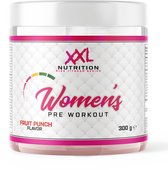 XXL Nutrition - Women's Pre Workout - Preworkout Poeder Supplement voor Vrouwen - Fruit Punch - 300 gram