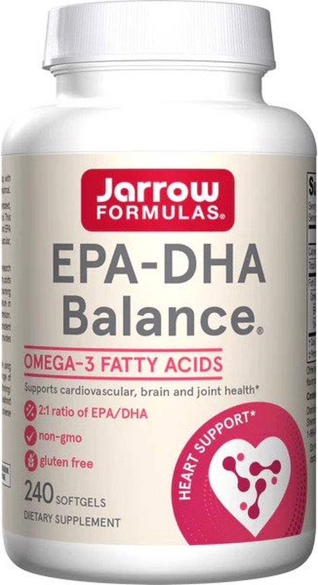 Goedkoopste EPA-DHA Premium Balance 240 softgels - zuivere hooggeconcentreerde visolie | Jarrow Formulas