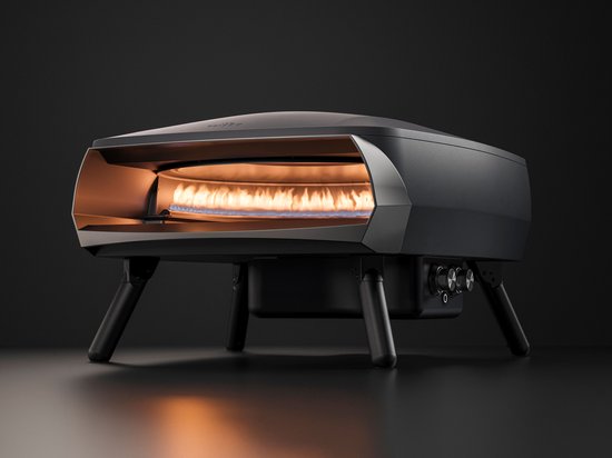 Witt ETNA Rotante ANTRACIET - pizza oven met draaiende steen en 2e brander - gas - 500 graden in 15 minuten