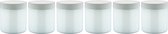 Luxe Verzorgende Bodyscrub-Gel Aloë Vera - 400 gram - Pot met witte deksel - set van 6 stuks - Hydraterende Lichaamsscrub