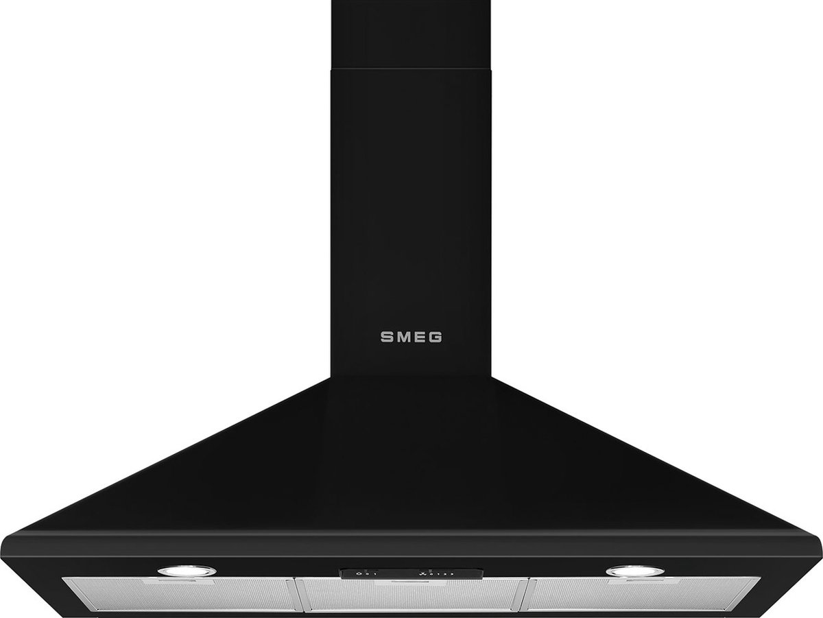 Smeg KSED95NEE afzuigkap Muurmontage Zwart 595 m³/uur B