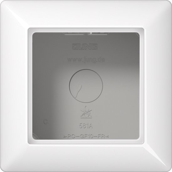 Jung simple Cadre Boîtier montage apparent (en saillie) blanc-alpin AS581AWW