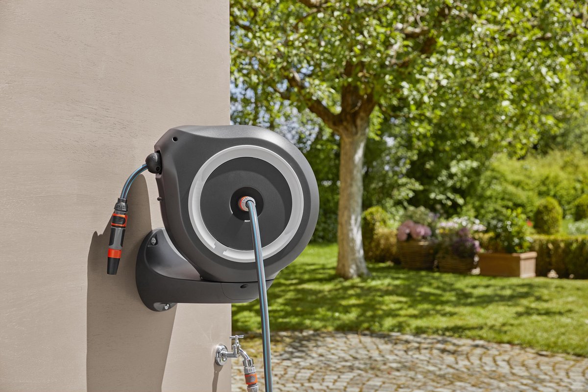 GARDENA Wandslangenbox RollUp M - Slanghouder- 20 meter - Ø 11 mm – foto 6