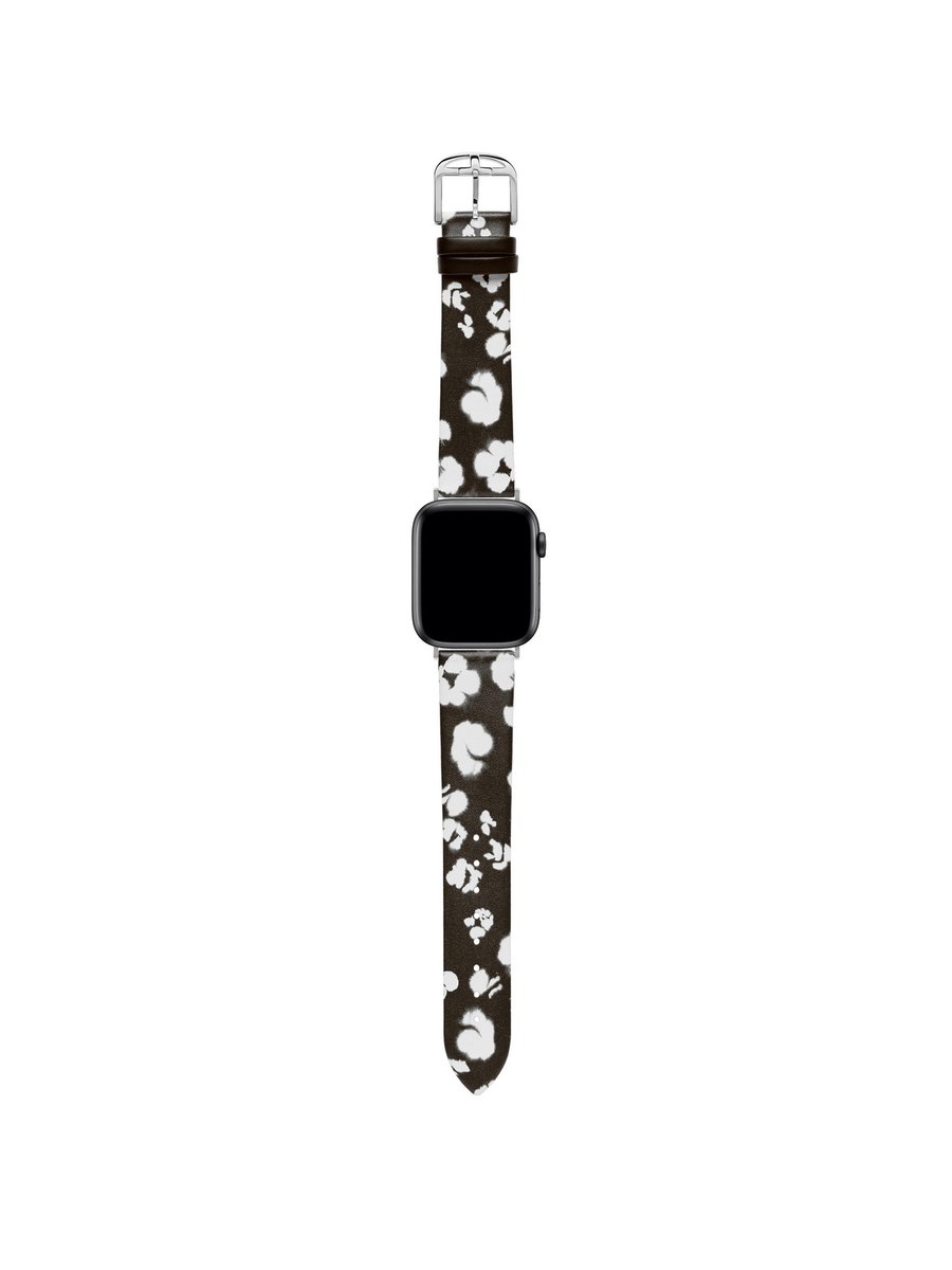 Ted Baker Ted Baker Apple Watch Strap Watch Straps Zwart Armband: 100% Leather BKS38F101B0