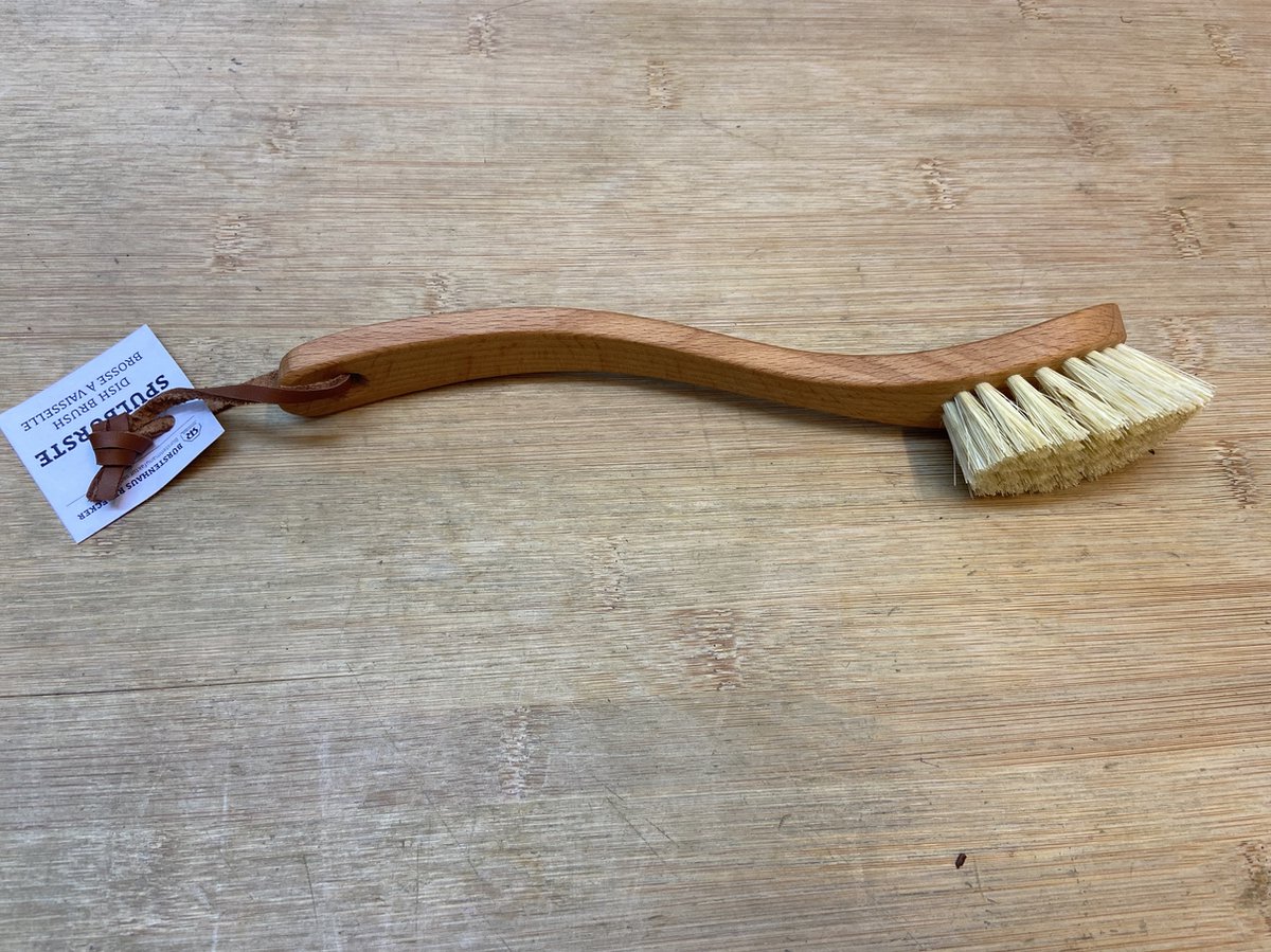 Goedkoopste Redecker afwasborstel hout fiber gebogen 23.5 cm