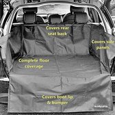 Bumperbeschermer en binnenvoering kofferbak auto's SS4612-universele pasvorm,robuust en veeg- en scheurbestendig - beschermt tapijt tegen huisdieren,modder,water,afval,gereedschap,boodschappen.