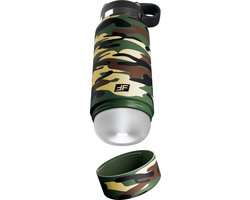 Pipedream - PDX Plus Fap Flask - Happy Camper Discreet Stroker - Frosted/Camouflage