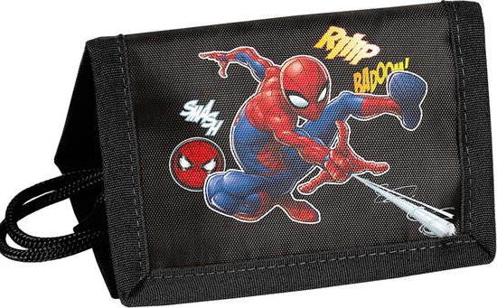 Portefeuille SpiderMan, Jump - 12 x 8,5 x 1 cm - Polyester