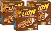 Barres de Céréales Lion - 6 barres par boîte - 150g x 3