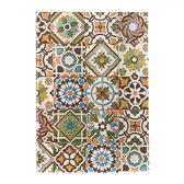 Portuguese Tiles- Porto (Portuguese Tiles) Midi Unlined Hardback Journal (Elastic Band Closure)