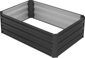 Verhoogd bed 90x60x30 cm Antraciet metaal ML-Design