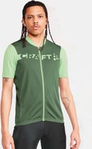 Craft Core Endur wielrenshirt Logo, groen, heren - Maat L -