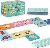 Boppi - domino kaartspel - boerderij dieren - 28 kaarten