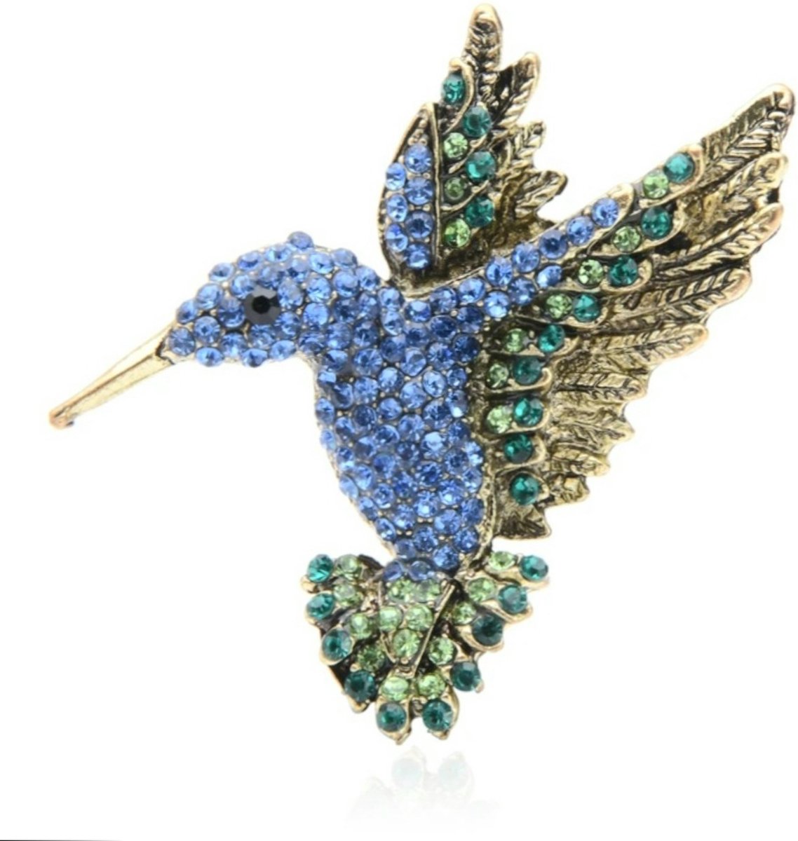 Zelto-Broche- Blauwe Vogel-Dames Broche-Heren Broche-Bijoux-Sier Speld-Broche Boetiek-Vest Sluiting Broch-Broches-Accessoires-Broches & Spelden-Vogel Broche-Pin-
