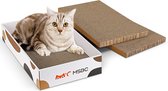 3 stuks krabplanken voor katten, krabkarton voor katten, krabplank van karton, 43 x 26 cm