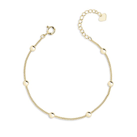 Goud Armband Dames - Goudkleurig Armband - 14K Goud Plating Zilver 925 - Amona Jewelry
