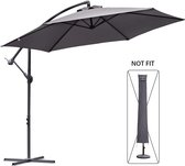 Beschermhoes voor parasol, met stang, afdekhoes voor Ø 400 cm/240 x 330 cm parasol, met ventilatieopeningen, tuin, markt, balkon, waterdicht