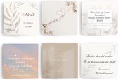 Condoleance kaarten - Wenskaarten - Rouwkaarten - Inclusief enveloppen - kaarten - Eigen design en ontwerp