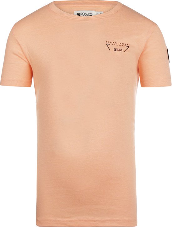 No Way Monday - Jongens Shirt - Bright Peach - Maat 110