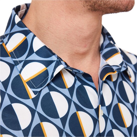 Func Factory mannen Polo blue print maat M van Func Factory — afbeelding 2