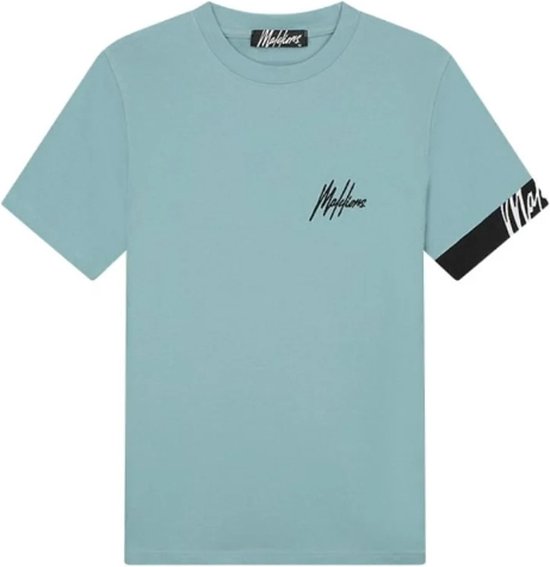 Malelions Captain T-Shirt 2.0 Light Blue/Black