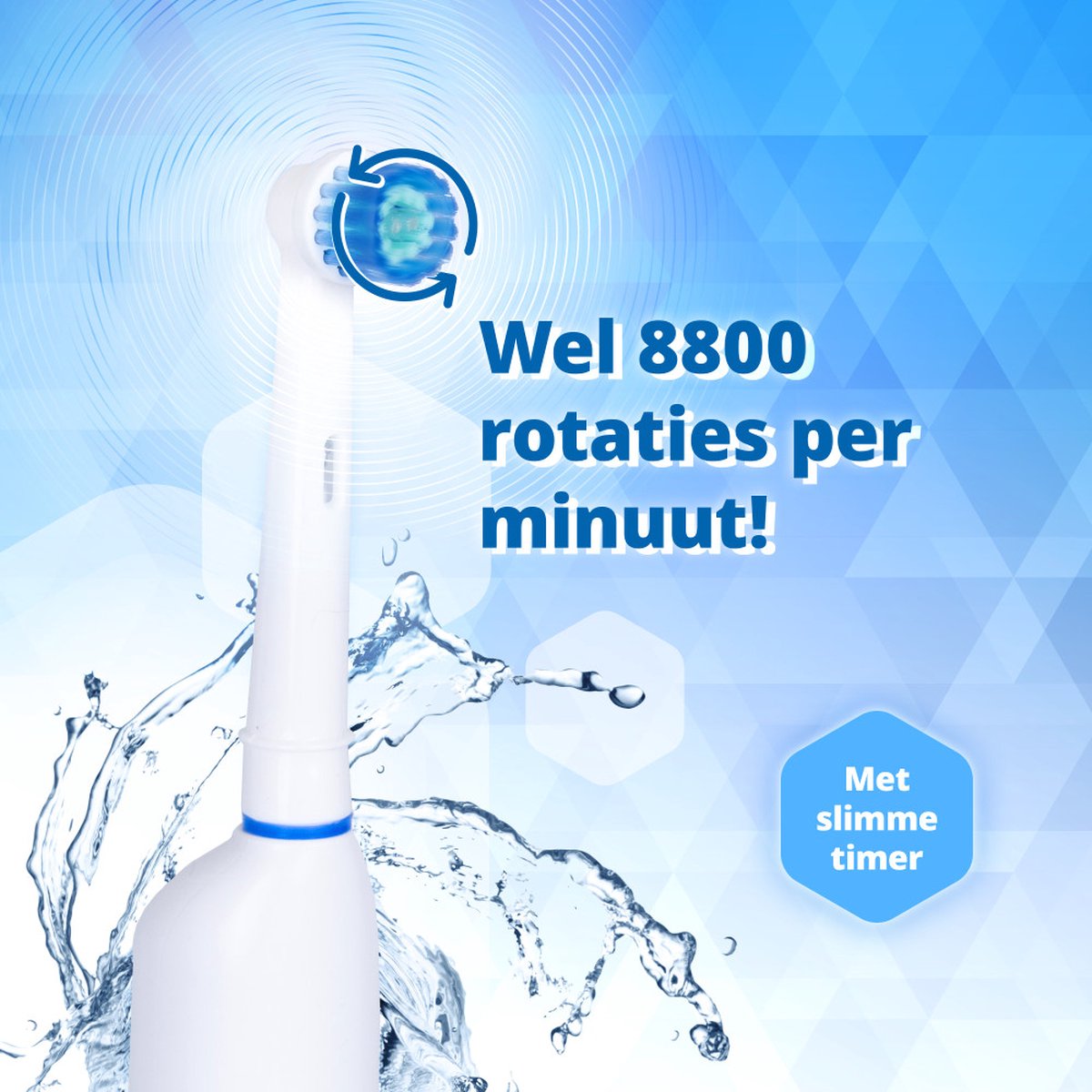 Optismile Elektrische Tandenborstel 3 Modi Wit met 2 - afbeelding 2