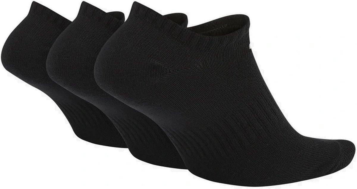 nike dri fit no show socks black
