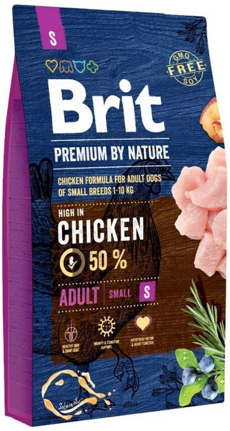 Voer Brit Premium By Nature Adult Volwassen Appel Kip Maïs 8 kg