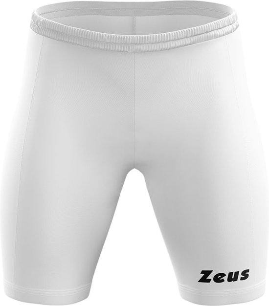 Thermoshort/slidingbroekje wit, Zeus, maat XL, geborduurd logo